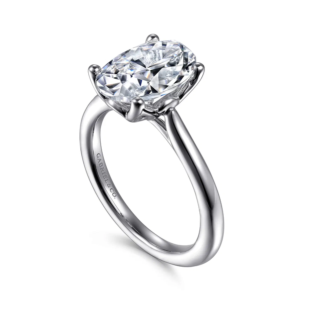 GABRIEL & CO "Lotus" Engagement Ring