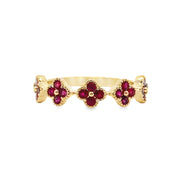 Yellow Gold Ruby Wedding Band