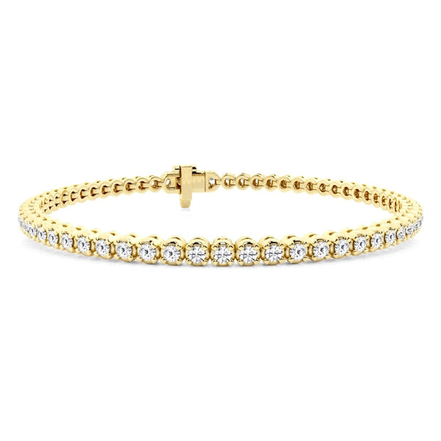 Forevermark Yellow Gold 6.46 Cttw. Diamond Tennis Bracelet