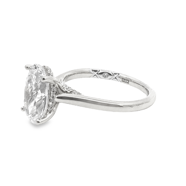 A. JAFFE Halo Engagement Ring