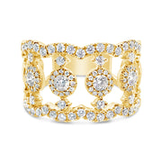 Shy Creation Yellow Gold Diamond Fashion Ring