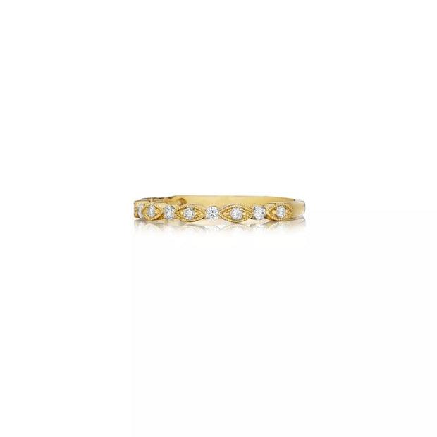 Henri Daussi Diamond Wedding Band