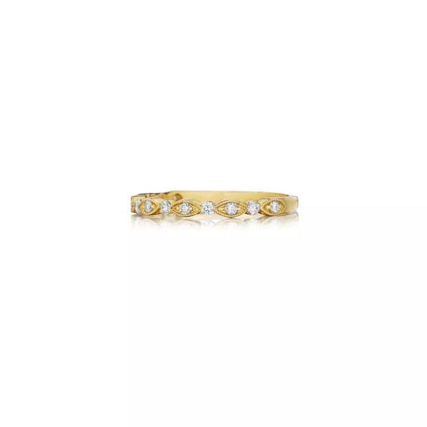 Henri Daussi Diamond Wedding Band