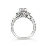 Scott Kay "Heaven's Gates" Three Stone Engagement Ring