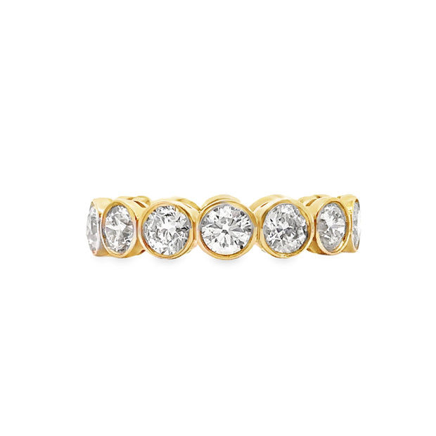 Lab Grown Yellow Gold Diamond Eternty Band