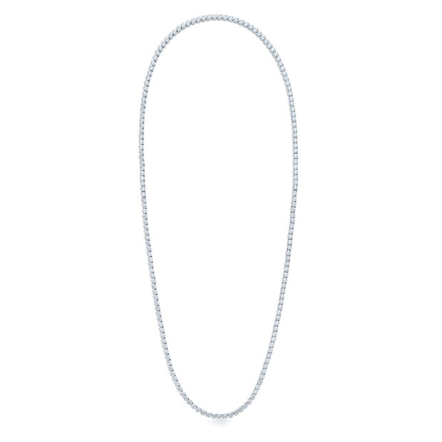 White Gold Diamond 36" Opera Lenght Necklace
