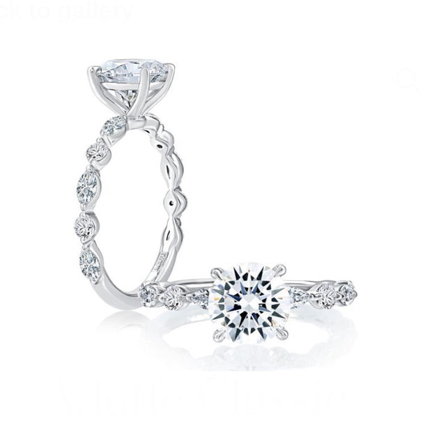 A. JAFFE Diamond Engagement Ring