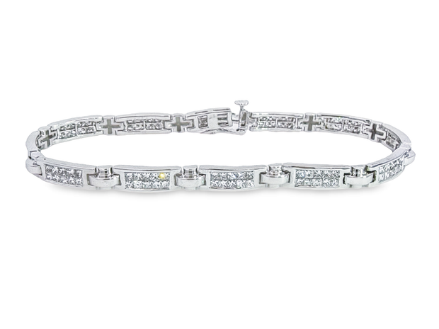 White Gold Diamond Fashion Bracelet