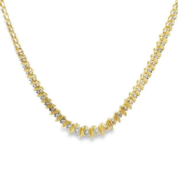 Yellow Gold Diamond Fashion Necklace
