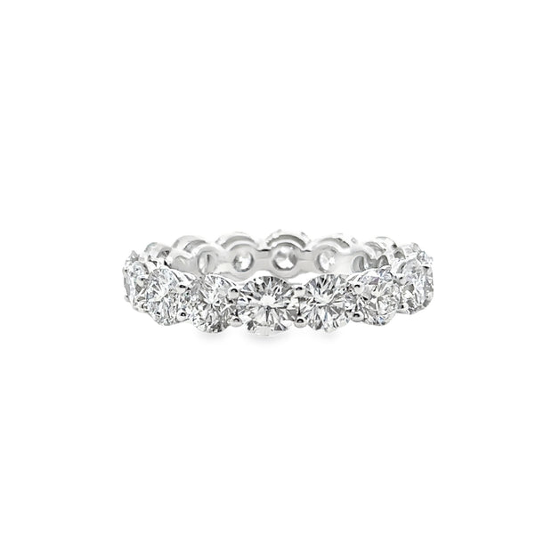 Lab Grown White Gold Diamond Eternity Band