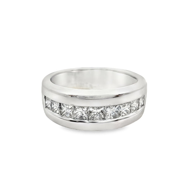 White Gold Men's Diamond Band