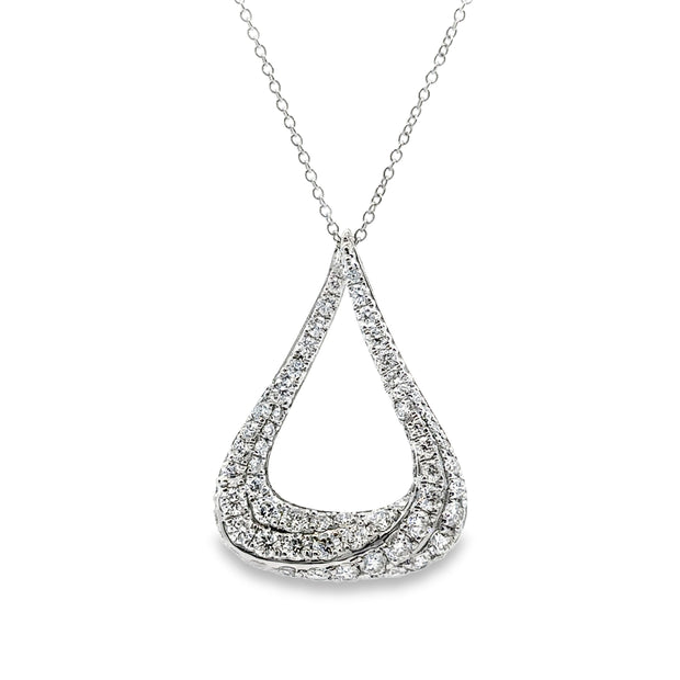 White Gold Diamond Fashion Pendant
