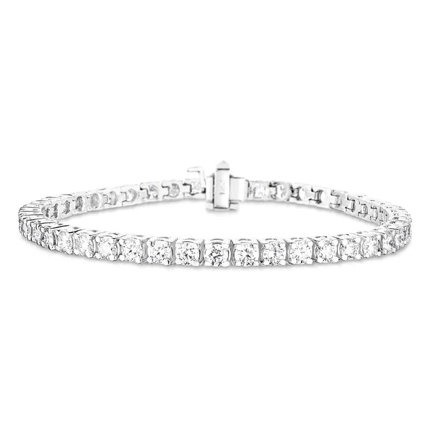 Lab Grown 10.03 Cttw. White Gold Diamond Tennis Bracelet