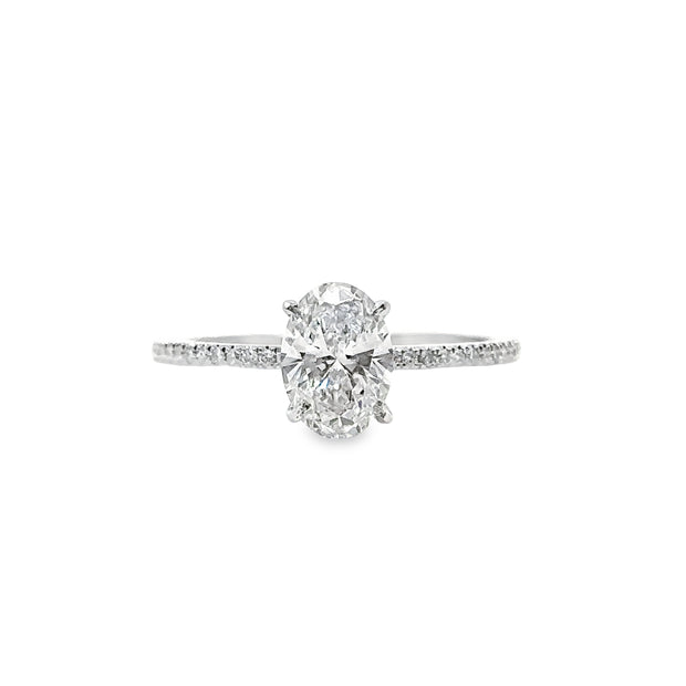 Platinum Lab Grown Diamond Engagement Ring