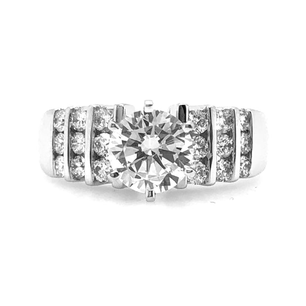 White Gold Diamond Engagement Ring