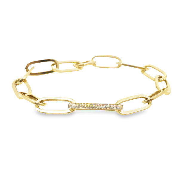 Yellow Gold Diamond Fashion Bracelet