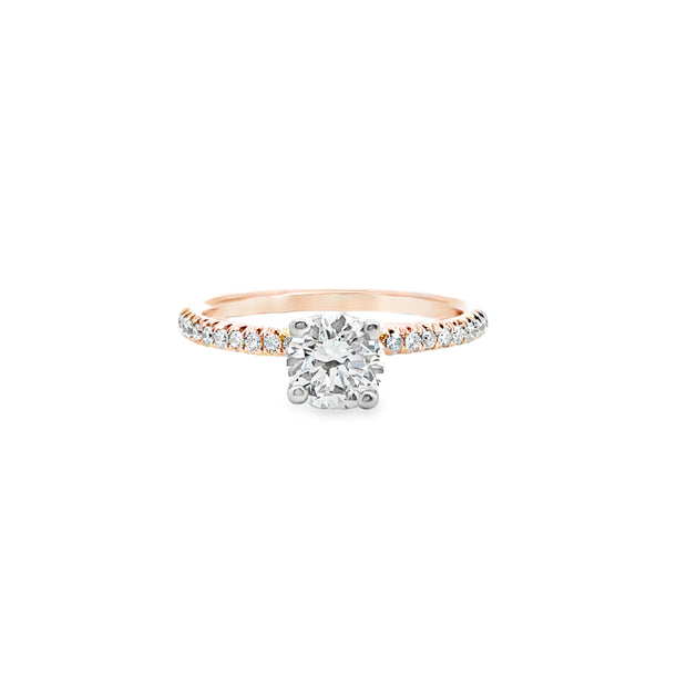 Lab Grown Rose Gold Diamond Engagement Ring