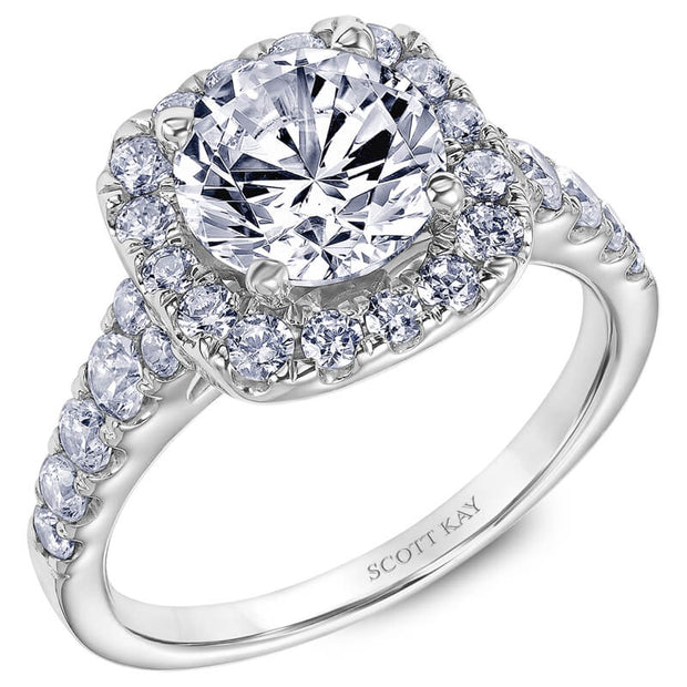 Scott Kay "Luminaire" Halo Engagement Ring