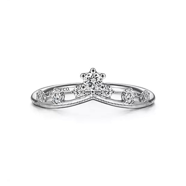 GABRIEL & CO "Stackable" Wedding Band