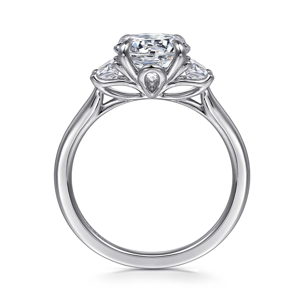 GABRIEL & CO "Lotus" Engagement Ring