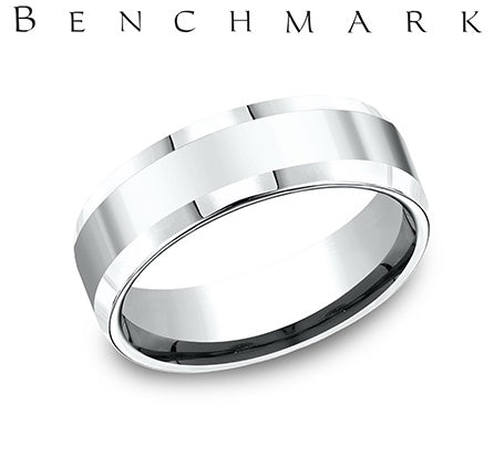 Benchmark Palladium Men's Wedding Band