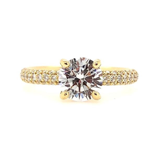 Precision Set Diamond Engagement Ring