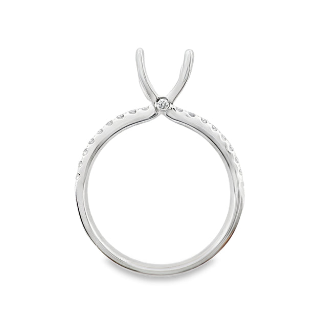 White Gold Diamond Engagement Ring
