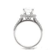 White Gold Halo Engagement Ring