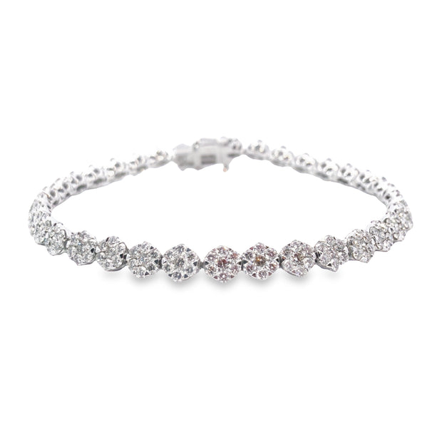 White Gold Diamond Fashion Bracelet