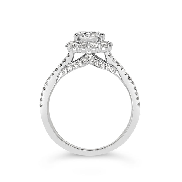 Scott Kay "Namaste" Halo Engagement Ring