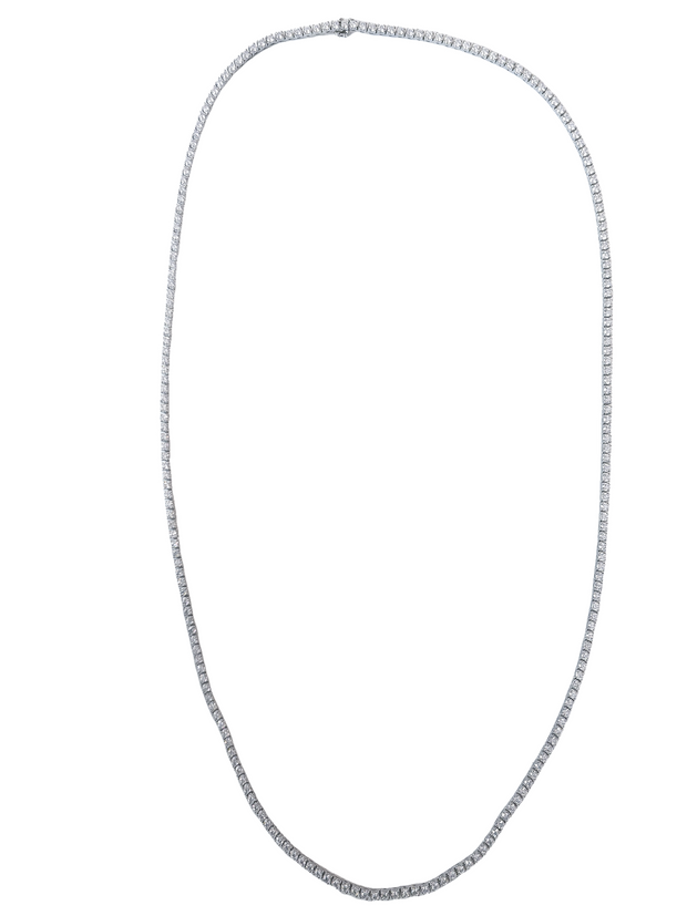 Forevermark 21.46 Cttw. White Gold Diamond Tennis Necklace