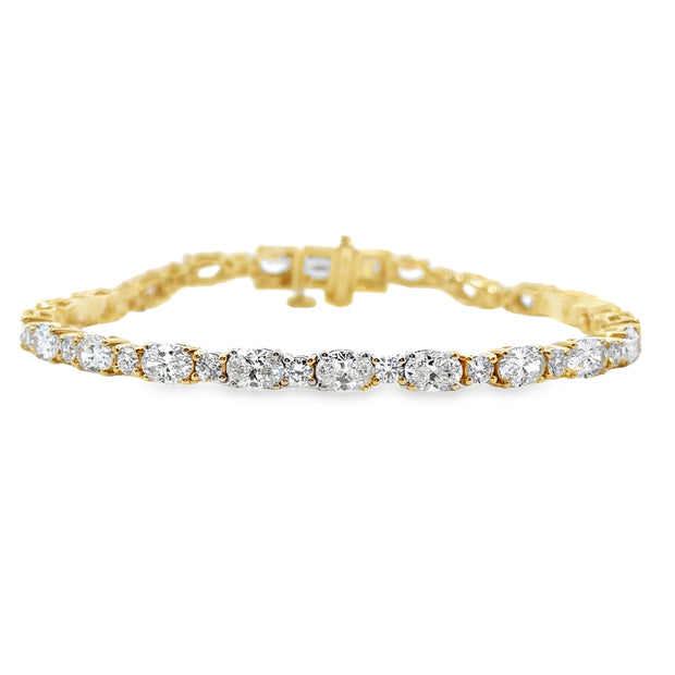 Lab Grown Yellow Gold Diamond Fashion Bracelet