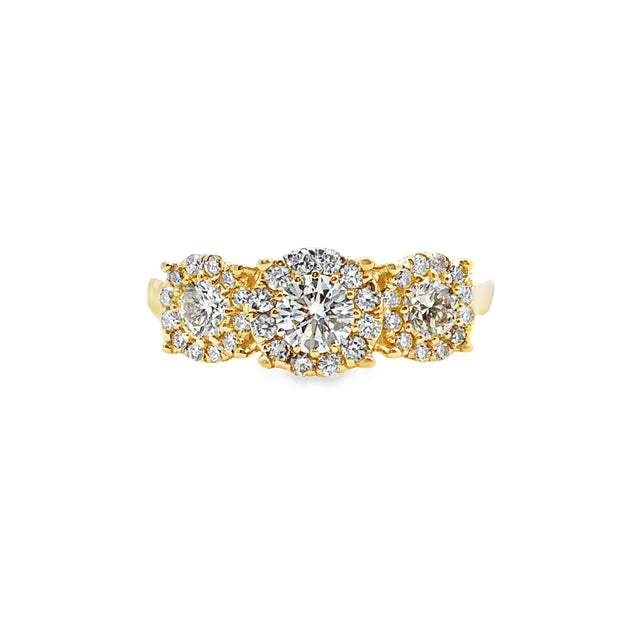 Yellow Gold Diamond Fashion Ring