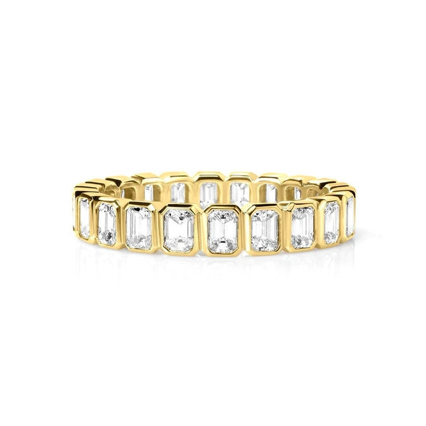 Lab Grown Yellow Gold Diamond Eternity Band