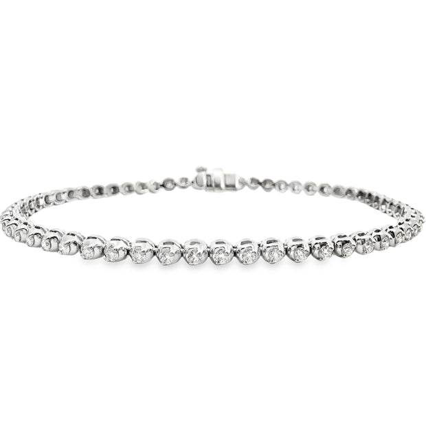 White Gold 1.00 Cttw. Diamond Tennis Bracelet