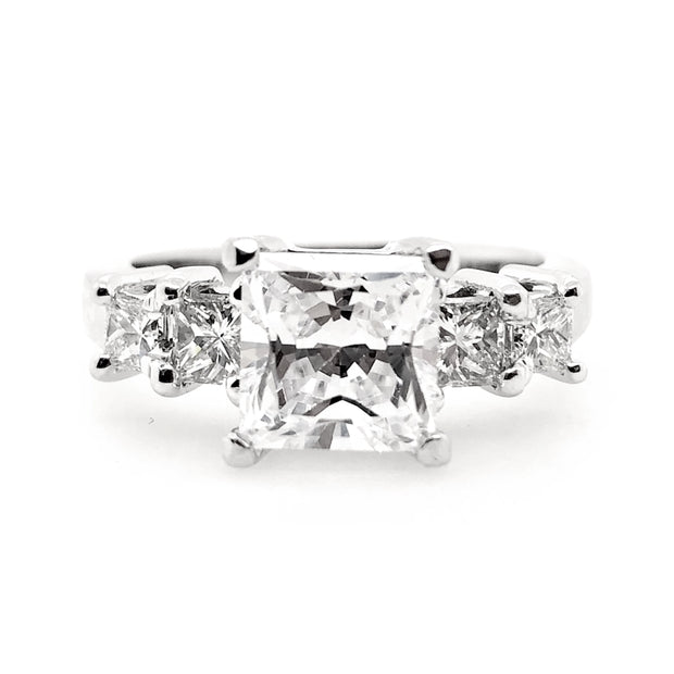 White Gold Diamond Engagement Ring