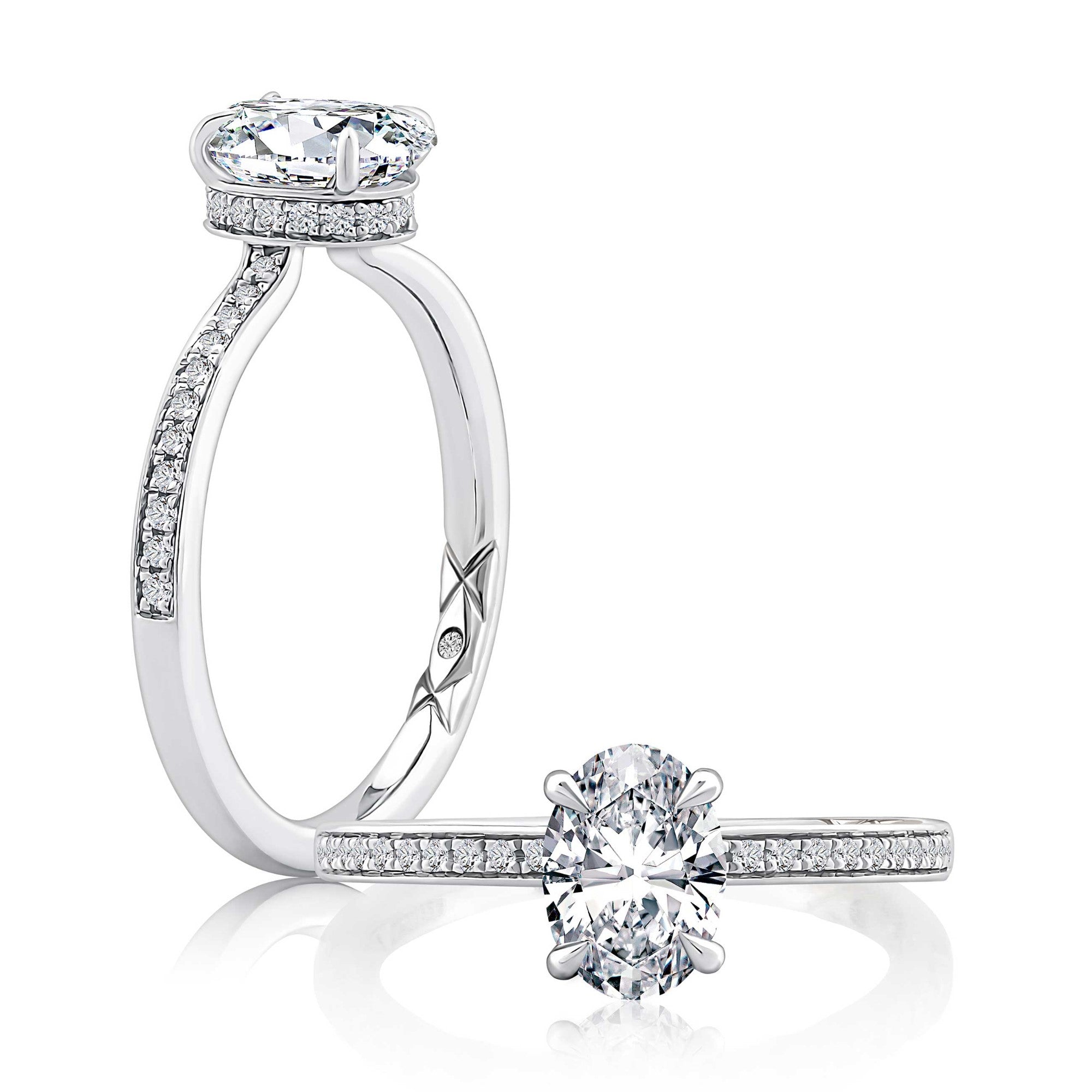 A. JAFFE Diamond Engagement Ring