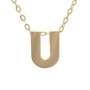 Yellow Gold Initial Necklace