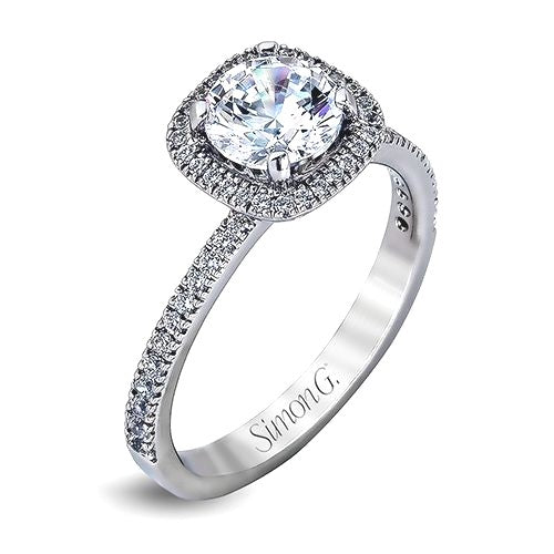 Simon G. Halo Engagement Ring