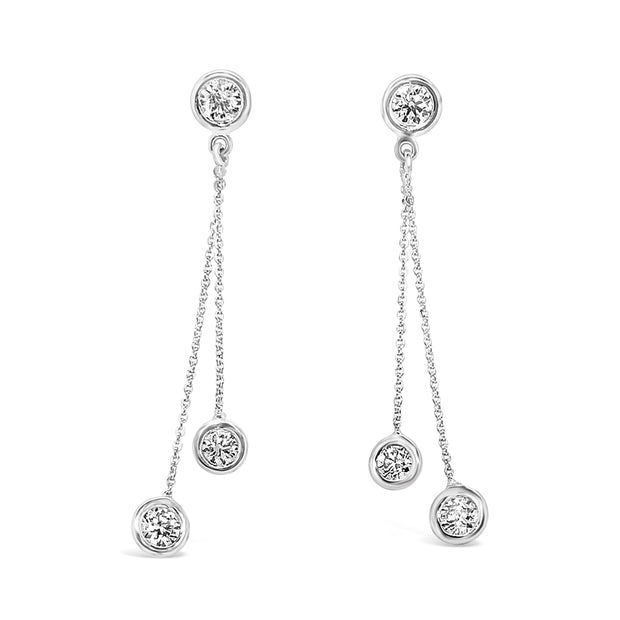 Forevermark White Gold Diamond Dangle Earrings