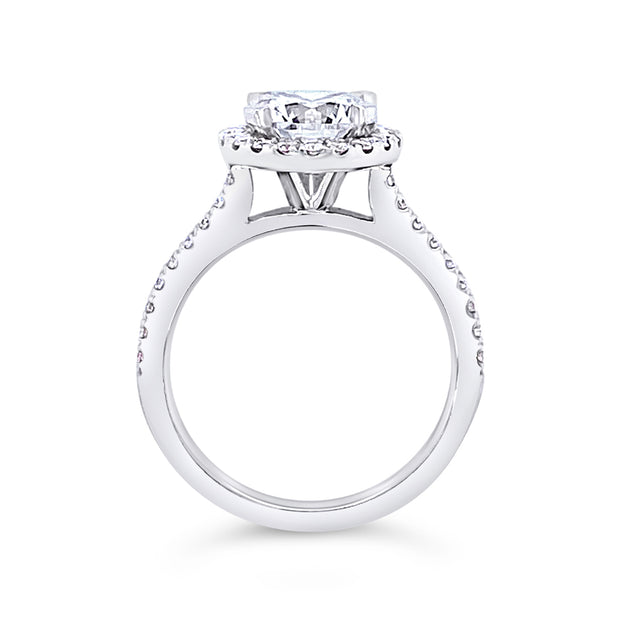 Forevermark White Gold Diamond Halo Engagement Ring