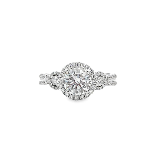 Lab Grown White Gold Diamond Engagement Ring