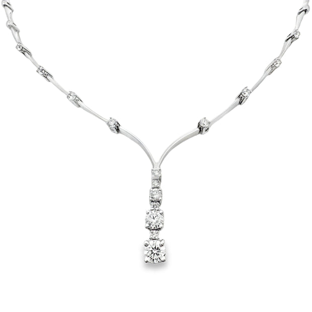 White Gold Diamond Fashion Necklace