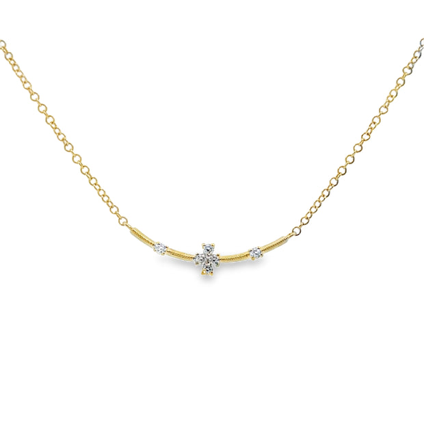 Yellow Gold Diamond Fashion Necklace
