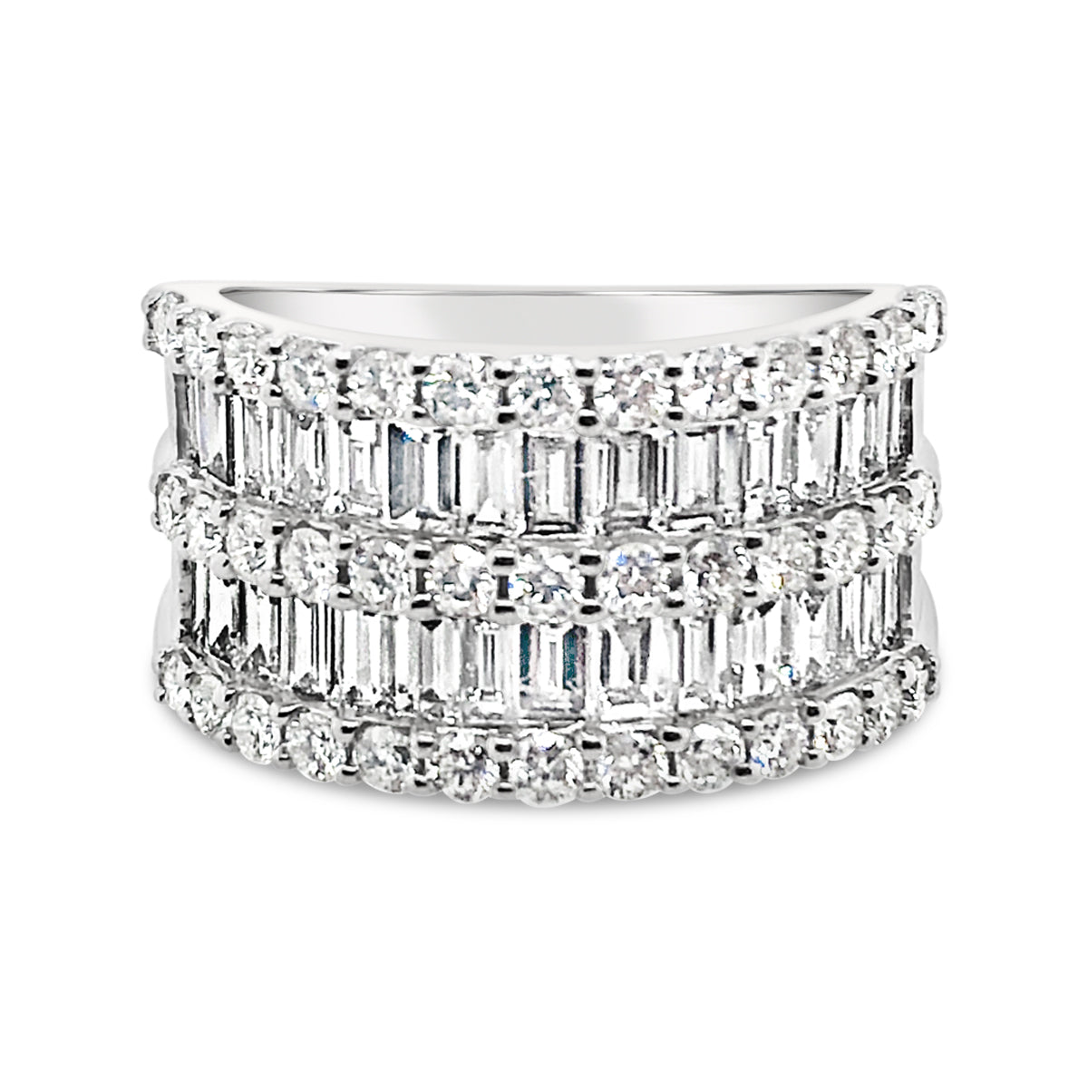 White Gold Diamond Fashion Ring