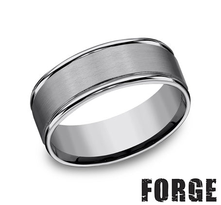 Benchmark Tungsten Men's Wedding Band