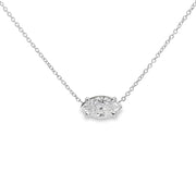 White Gold Diamond Solitaire Pendant