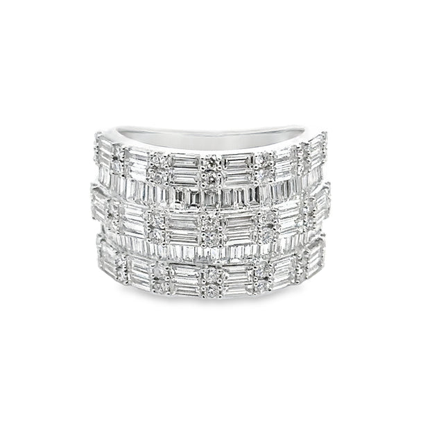 White Gold Diamond Fashion Ring