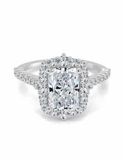 Forevermark White Gold Diamond Halo Engagement Ring