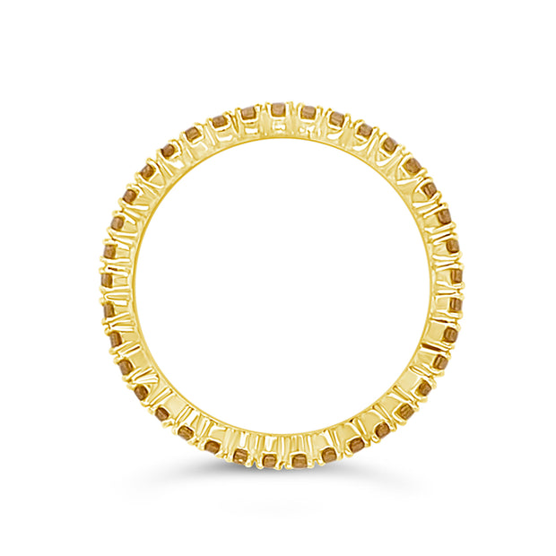 Yellow Gold Yellow Sapphire Eternity Band